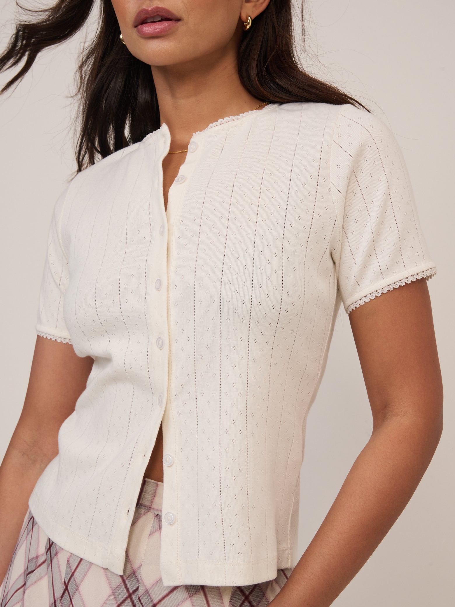 White Soft Polished Modern Shorts - Image 2