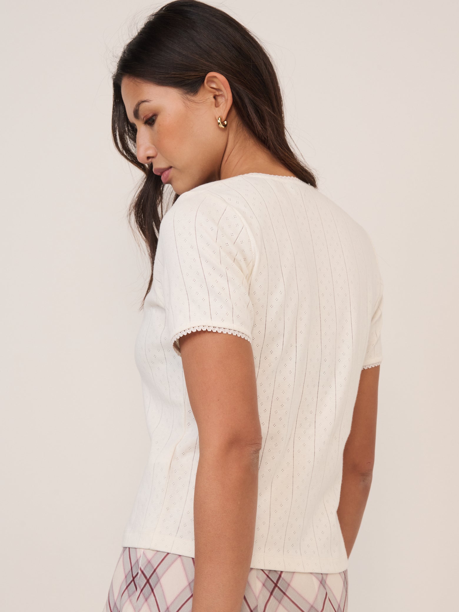 White Soft Polished Modern Shorts - Image 5