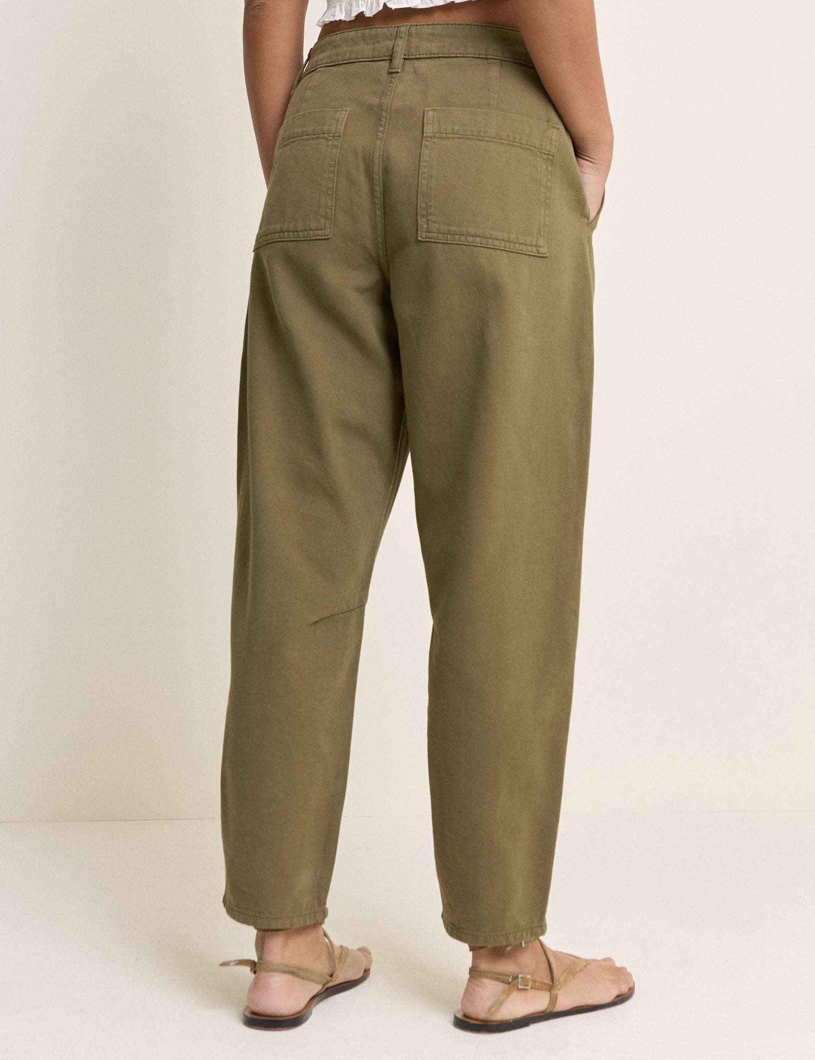 Silver Relaxed Polished Modern Trousers - Image 5