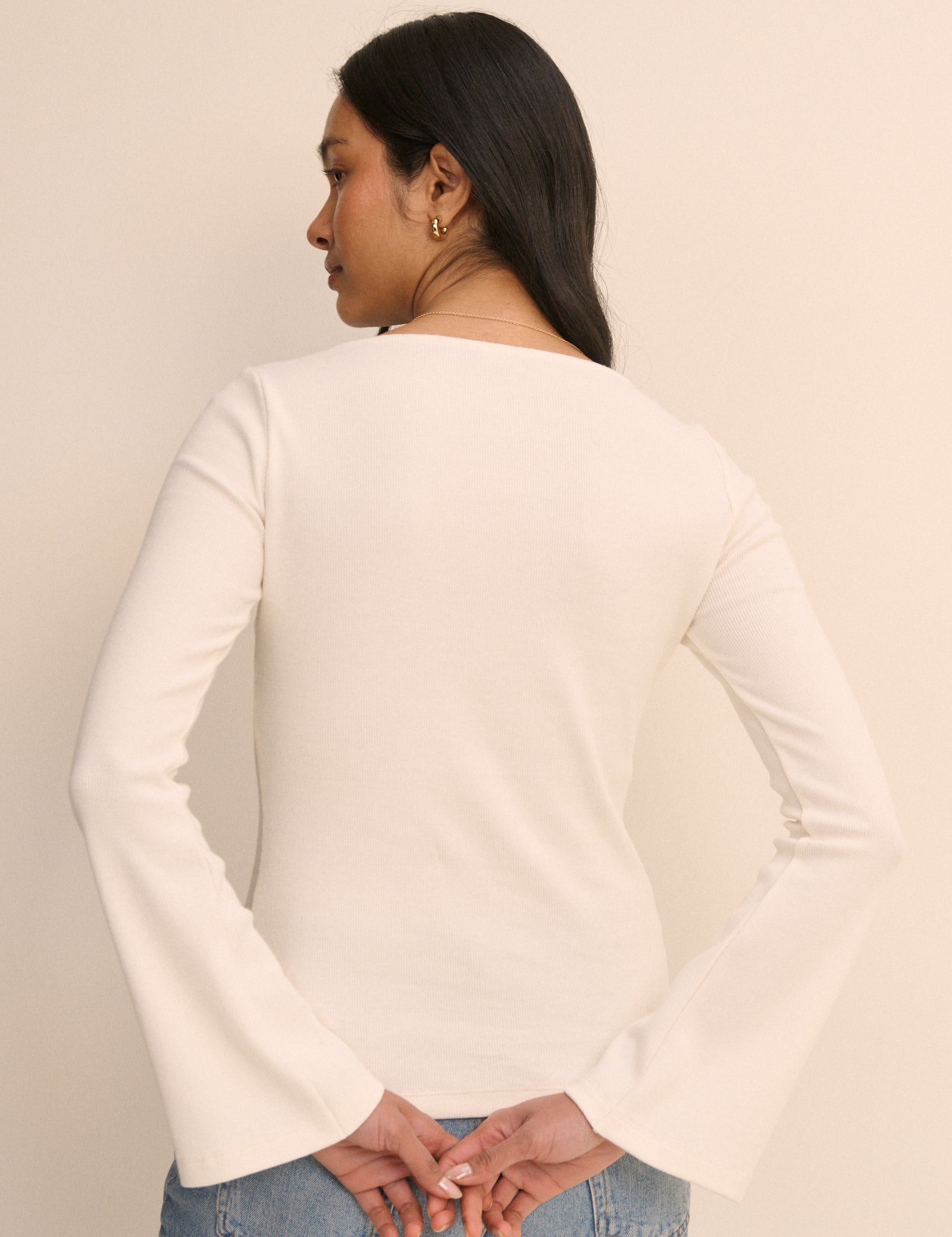 Ivory Longline Everyday Relaxed Cardigan - Image 5
