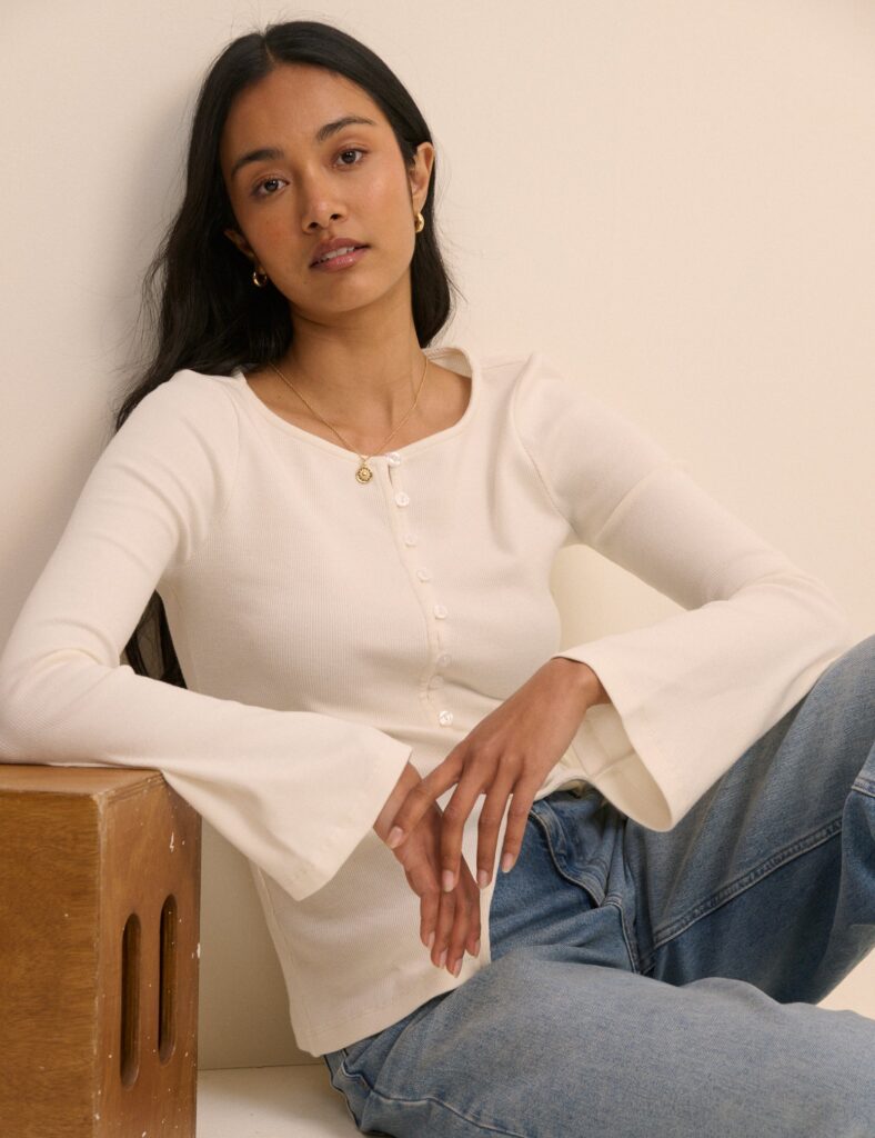 Ivory Longline Everyday Relaxed Cardigan
