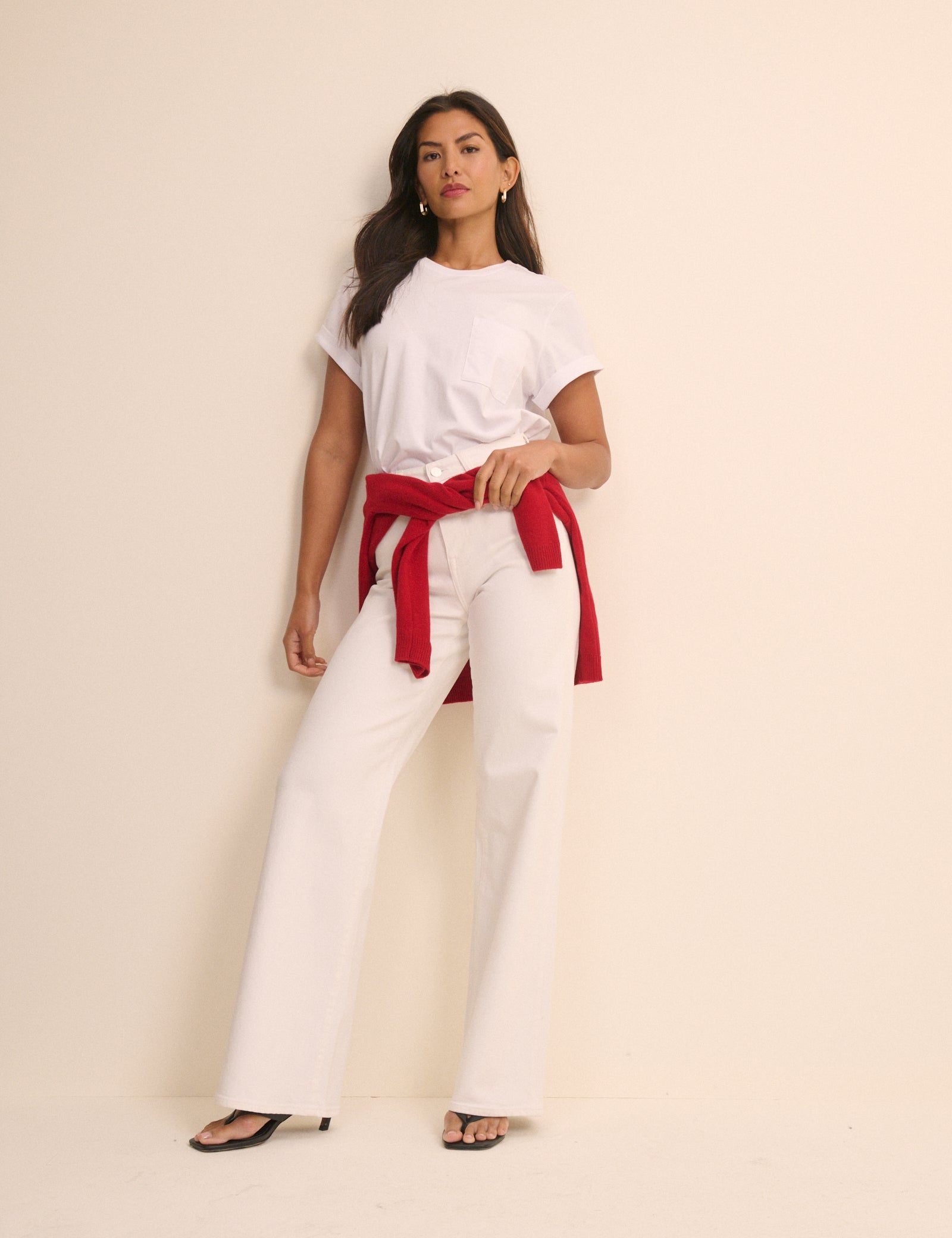 Silver High Rise Wide Leg Refined Jeans - Image 3
