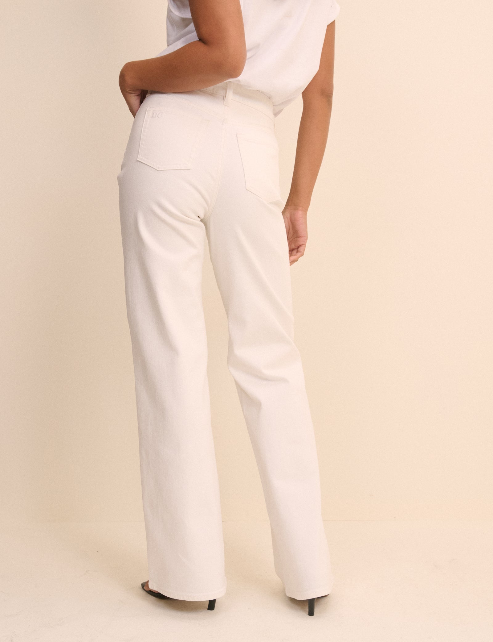 Silver High Rise Wide Leg Refined Jeans - Image 5