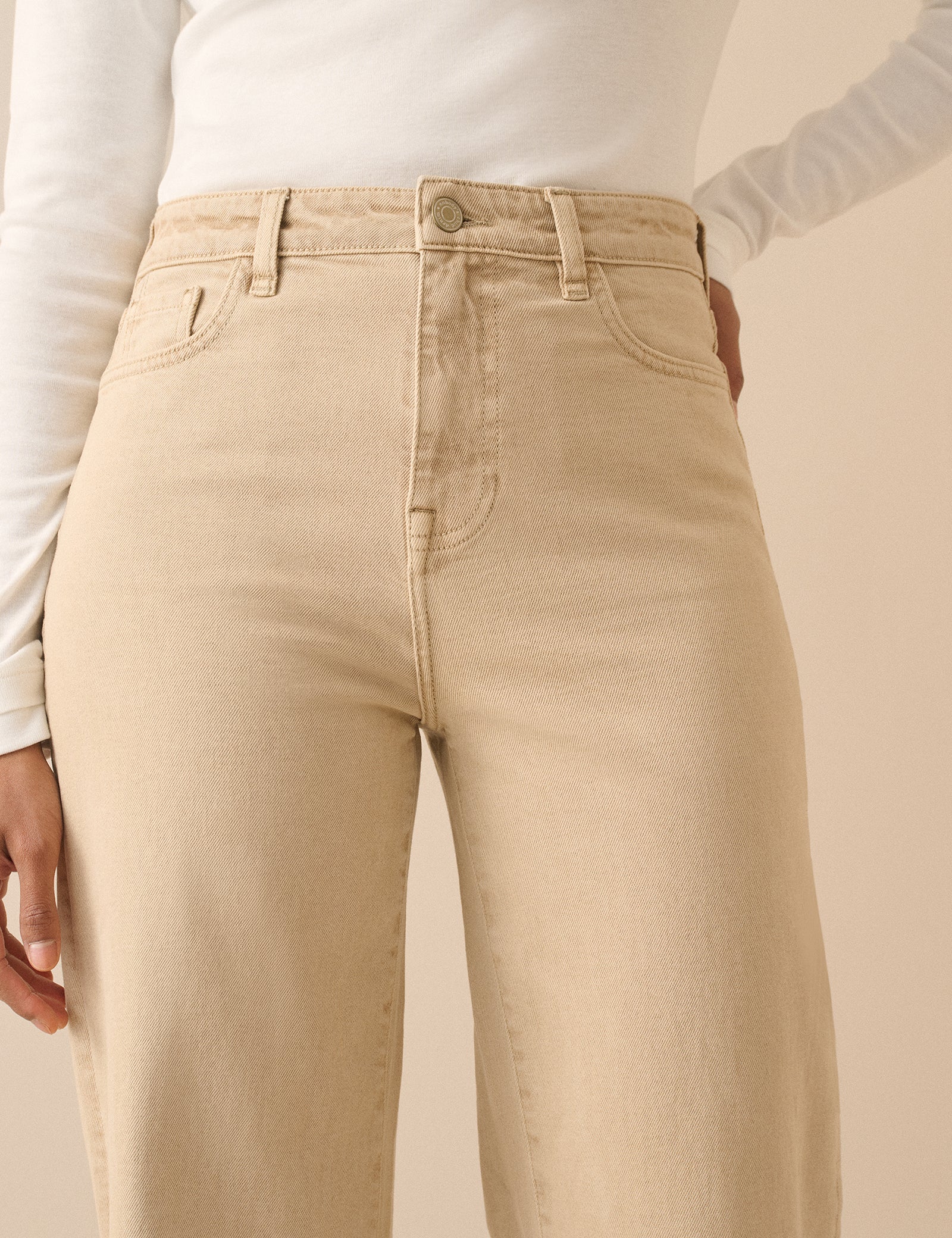 Silver High Rise Wide Leg Jeans - Image 4