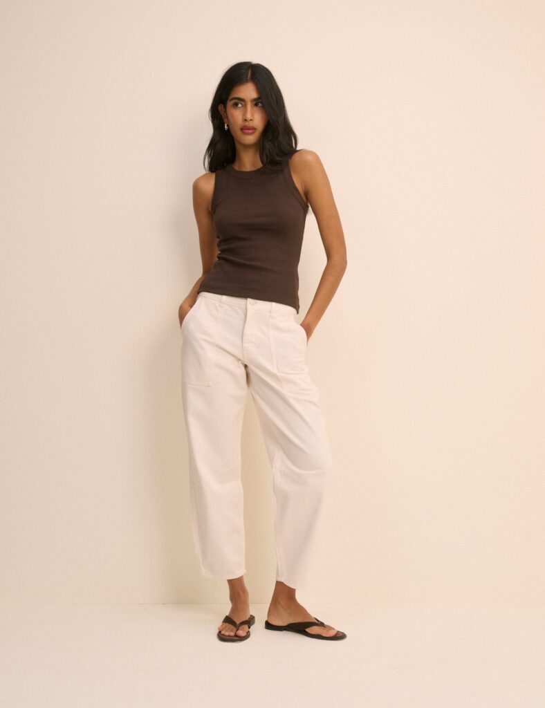 Silver Relaxed Modern Refined Trousers